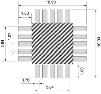 Габаритные размеры модуля